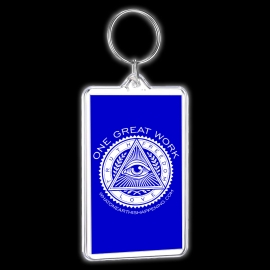 One Great Work Keychain – Blue