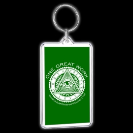 One Great Work Keychain – Green