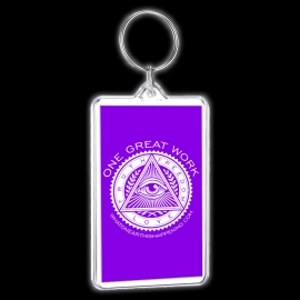 One Great Work Keychain – Purple