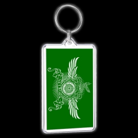 One Great Work Network Keychain – Green